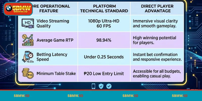 Overview of 5BMW Live Casino