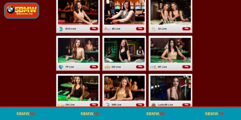 Explore popular casino lobbies at 5BMW